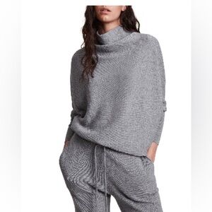 All Saints Light Gray Women's Cowl Neck Sweater
